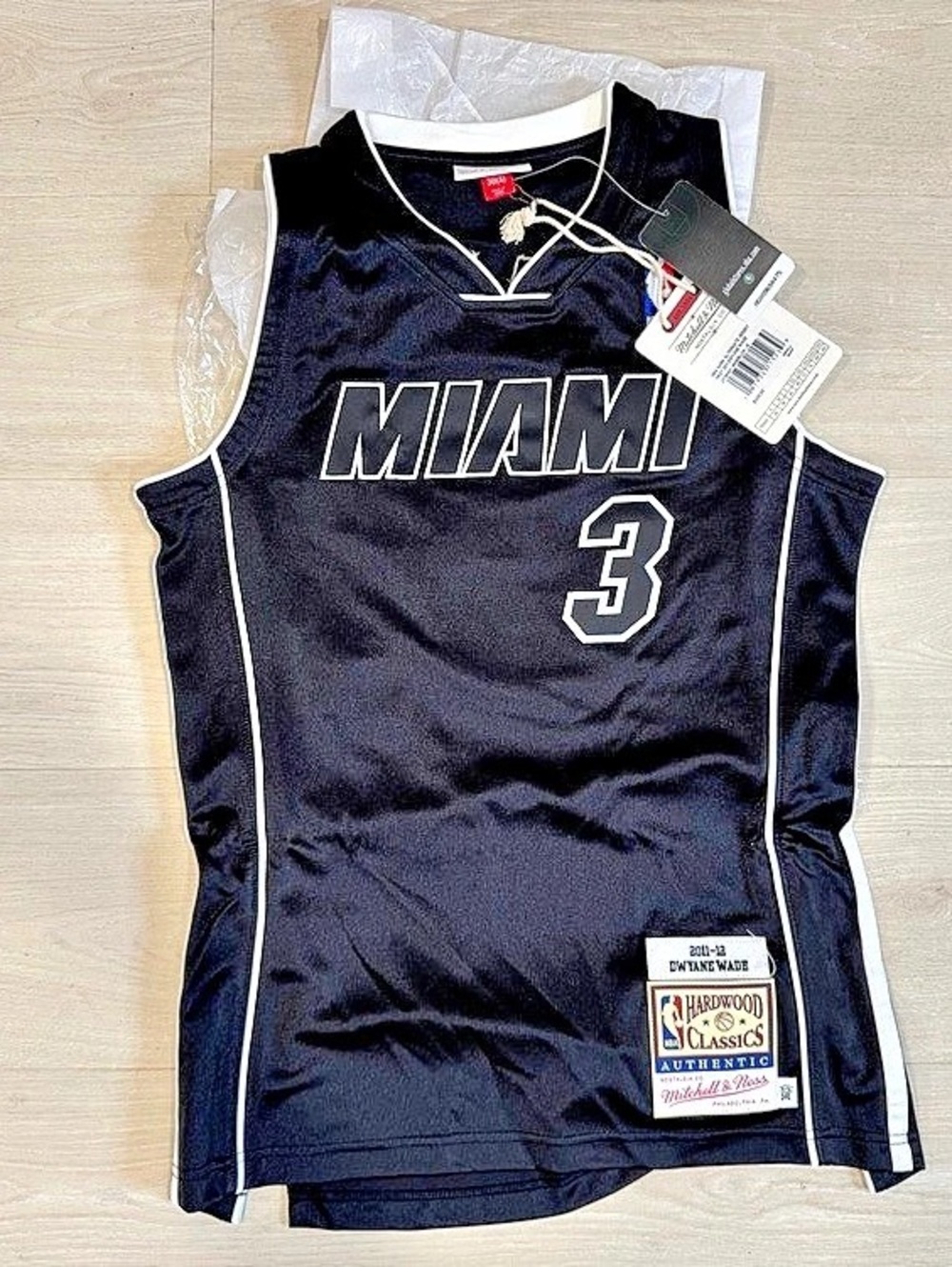 Dwyane Wade Miami Heat 2011-12 Hardwood Classics Authentic Mitchell & Ness sz S